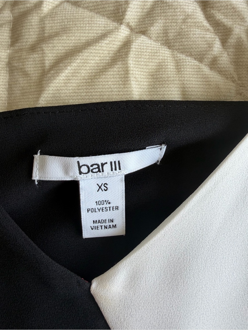 Bar III Colorblock Asymmetrical Camisole Tank Top XS - Picture 3 of 4